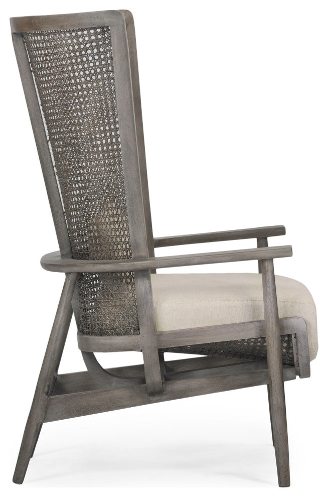 Wingman Cane Accent Chair