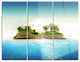 "Magical Book about Nature" Glossy Metal Wall Art, 3 Panels, 36"x28"