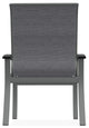 Belle Isle Sling Outdoor Dining Chair, Augustine Pewter/Graphite