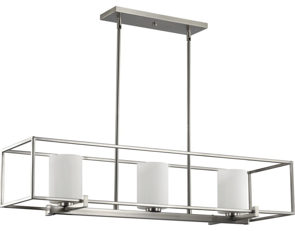 Chadwick Collection 3-Light Brushed Nickel Island Chandelier