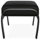Belle Isle Cushion Outdoor Ottoman, Black/Black