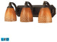 ELK Lighting Bath And Spa 3-Light Vanity Light - 570-3B-C-LED