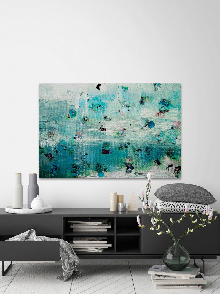 "Chillin" Painting Print on Wrapped Canvas, 18"x12"