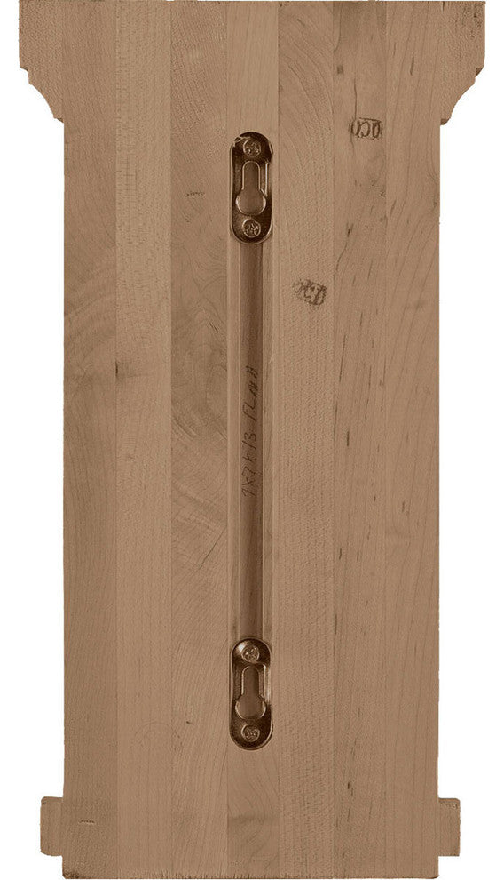 7"W x 7 1/2"D x 13"H Fluted Corbel, Alder