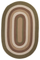 Colonial Mills Brooklyn BN69 Moss Indoor/Outdoor Area Rug, Oval 4'x6'