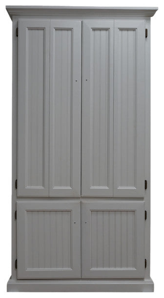 Eagle Furniture Coastal Computer Armoire Work Station, Bright White