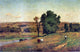 George Inness Landscape With Figure Premium Canvas Print
