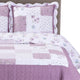 Ventura Floral Print Easy Care Microfiber Quilt Set, King/Cal King