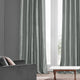 Silver Vintage Textured FauxDupioni Silk Curtain Single Panel, 50"x96"