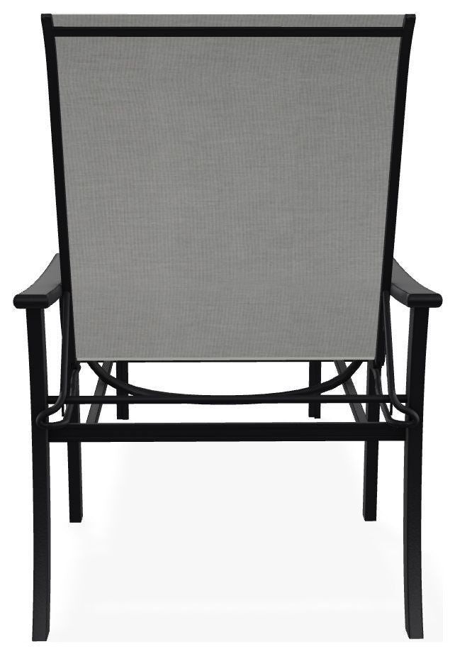 St. Catherine Sling 4-Position Outdoor Chaise Lounge, Alloy/Black