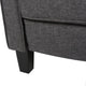 Susan Fabric Recliner, Set of 2, Smoke and Dark Brown