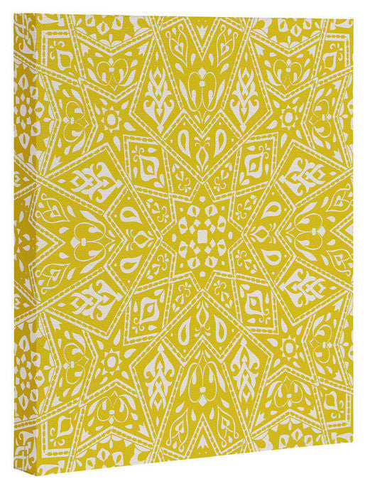 Deny Designs Aimee St Hill Amirah Yellow Art Canvas