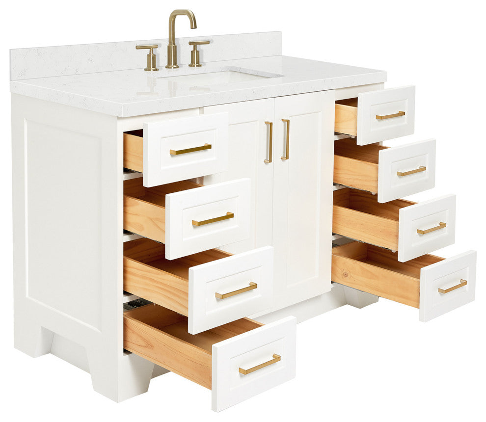 Ariel Taylor 48" Single Rectangular Sink Bathroom Vanity