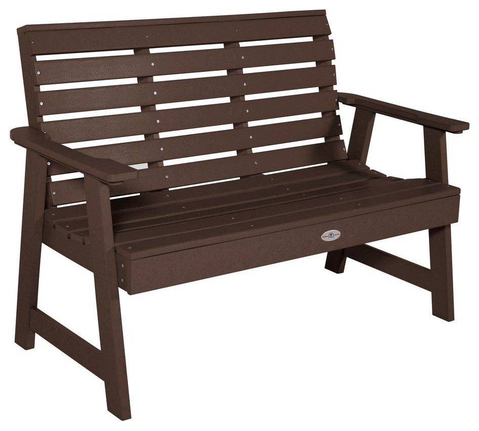 Riverside Garden Bench 4', Mangrove Brown
