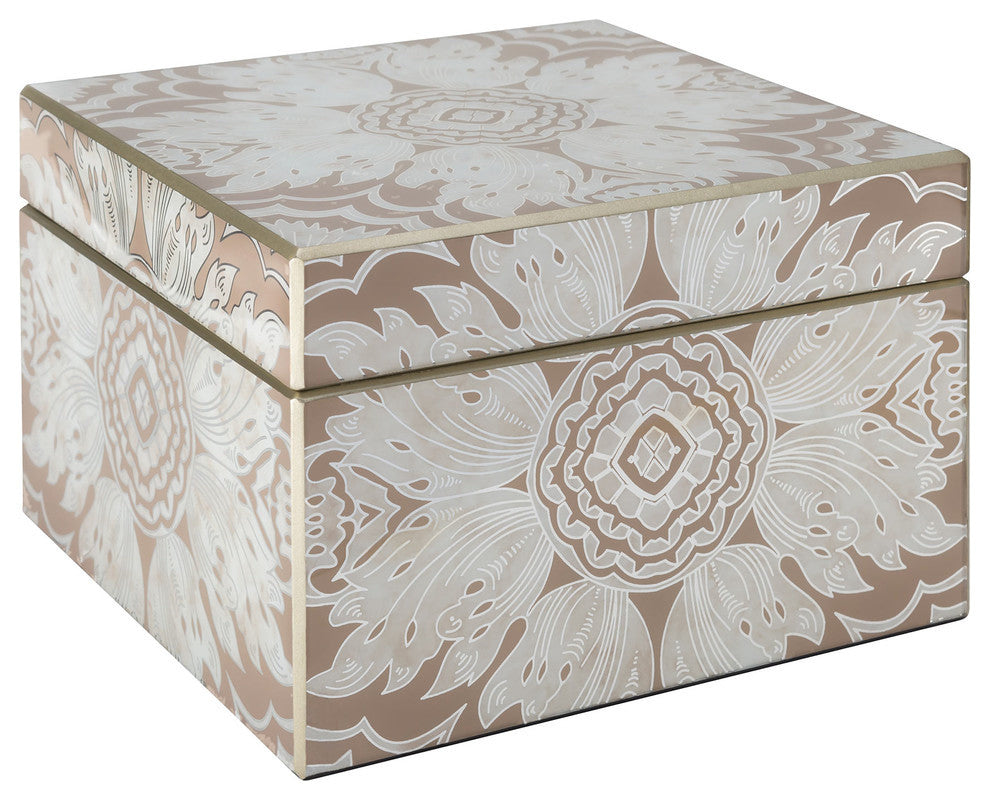 Sand and Silver Mirror Box