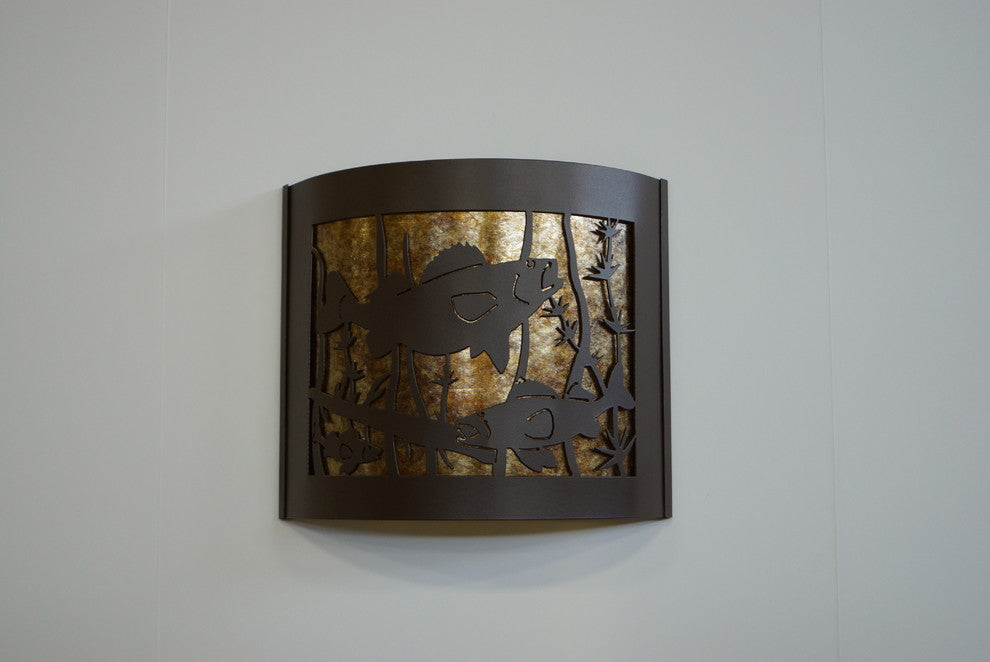 Walleye Decorative Sconce, Facing Right, 14"