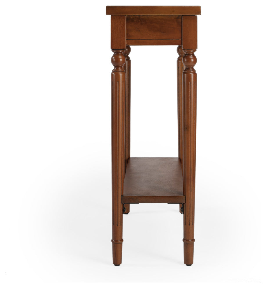 Aubrey Console Table, Medium Brown