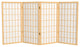 3' Tall Window Pane Shoji Screen, Natural, 4 Panels