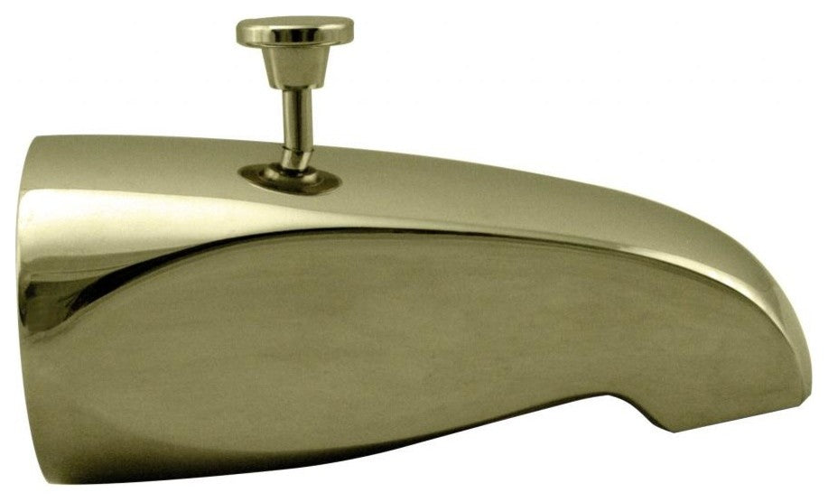 Rear Diverter 5.5" Tub Spout In Polished Brass
