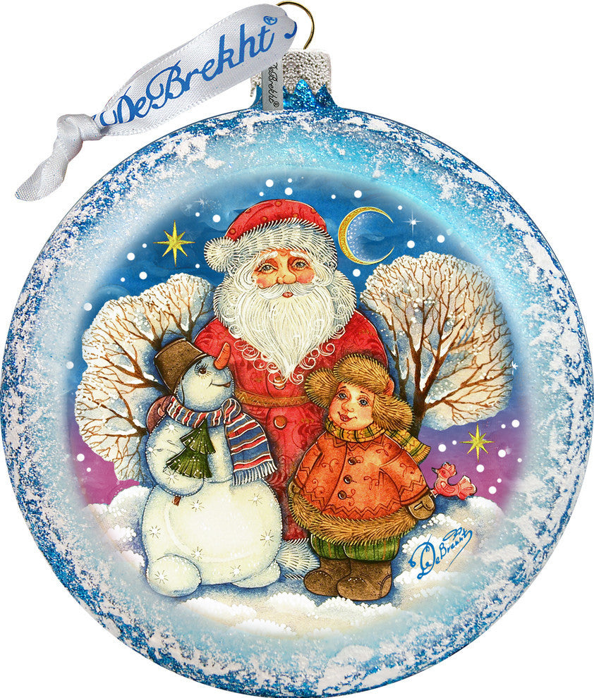 Snow Fun Santa Ornament