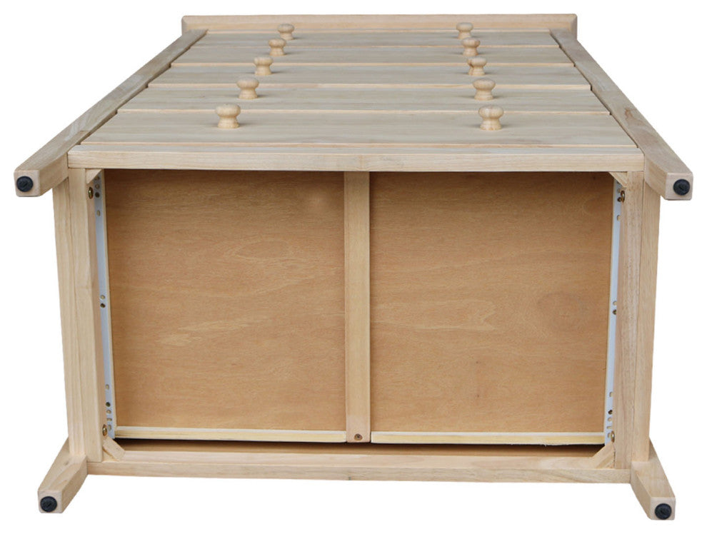 Solid Wood Dresser Chest With 5 Drawers