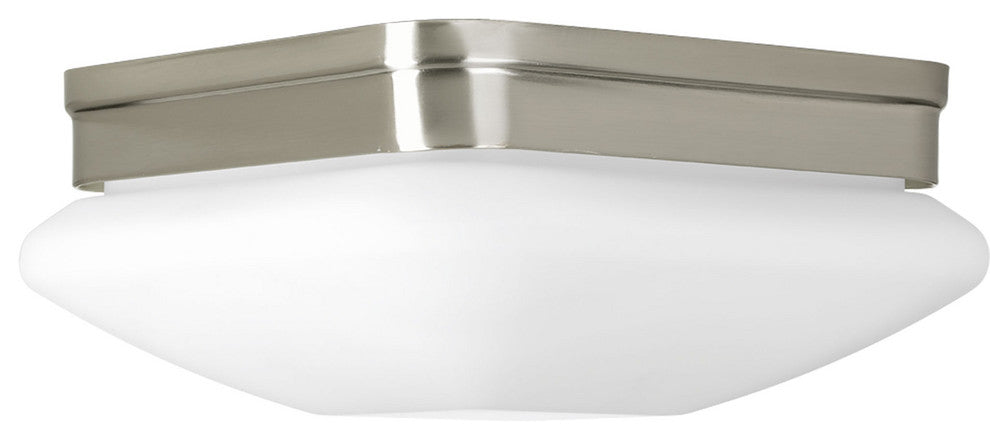 9" 2-Light Flush Mount, Brushed Nickel