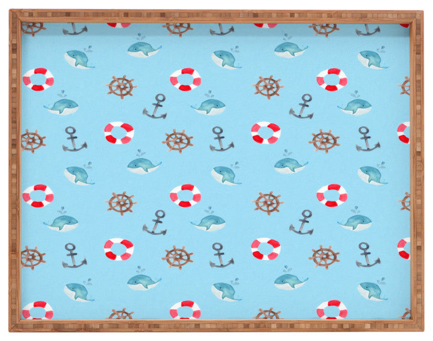Deny Designs Wonder Forest Nautical Necessities Rectangular Tray