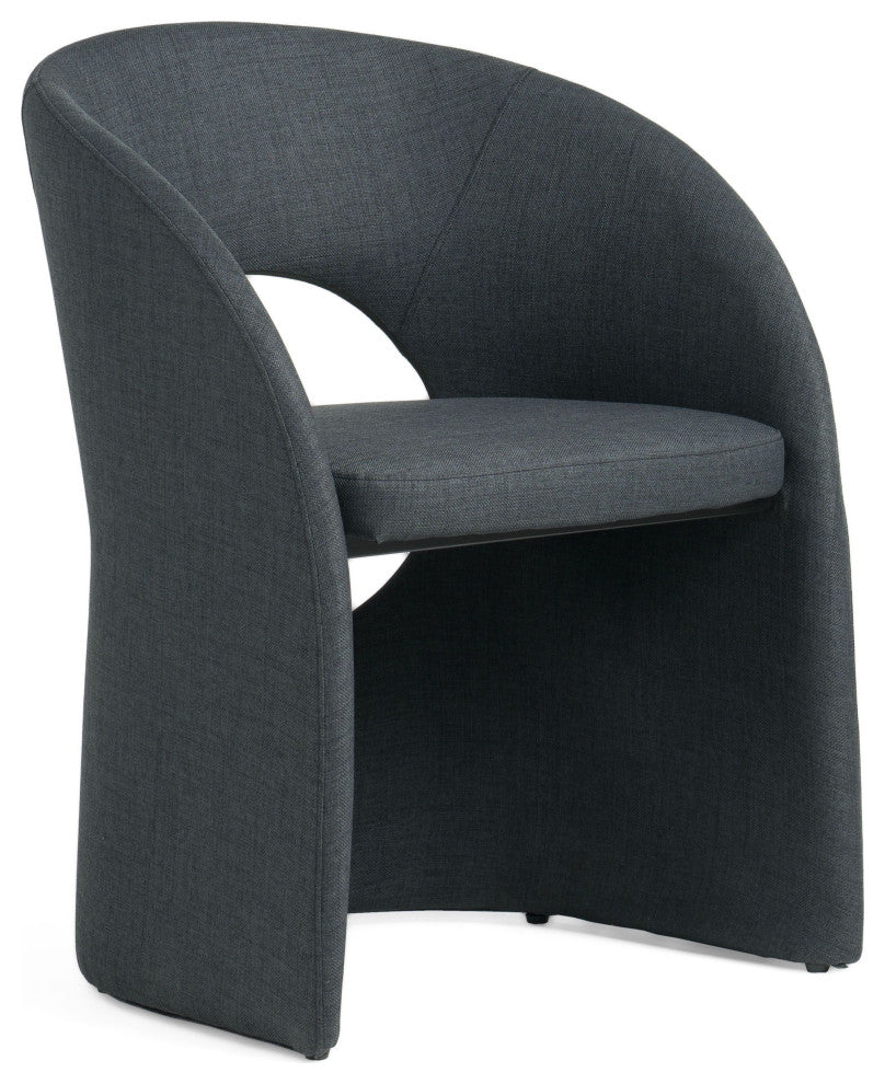 Modrest Brea Charcoal Fabric Dining Chair