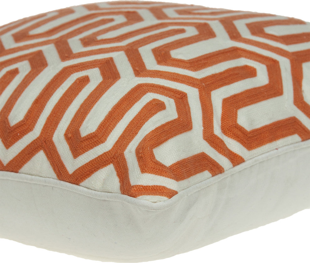 Machu Transitional Multicolored Pillow Cover With Poly Insert