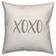 XOXO 16x16 Throw Pillow