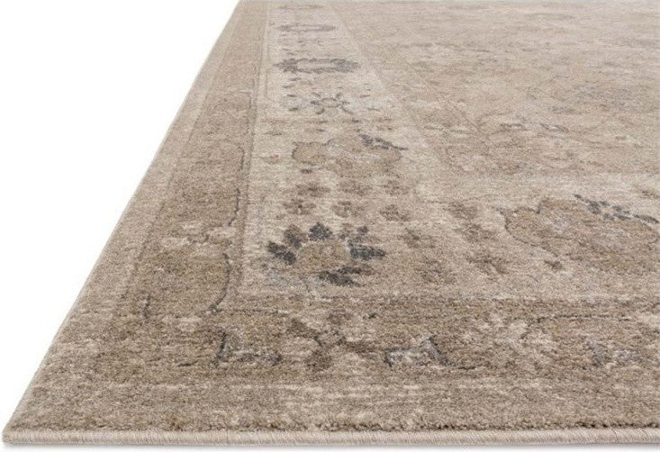 Durable Distressed Century Area Rug Taupe and Taupe, 3'7"x5'7"