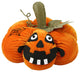 15" LED Lighted Plush Orange Jack-O-Lantern Pumpkin Halloween Decoration