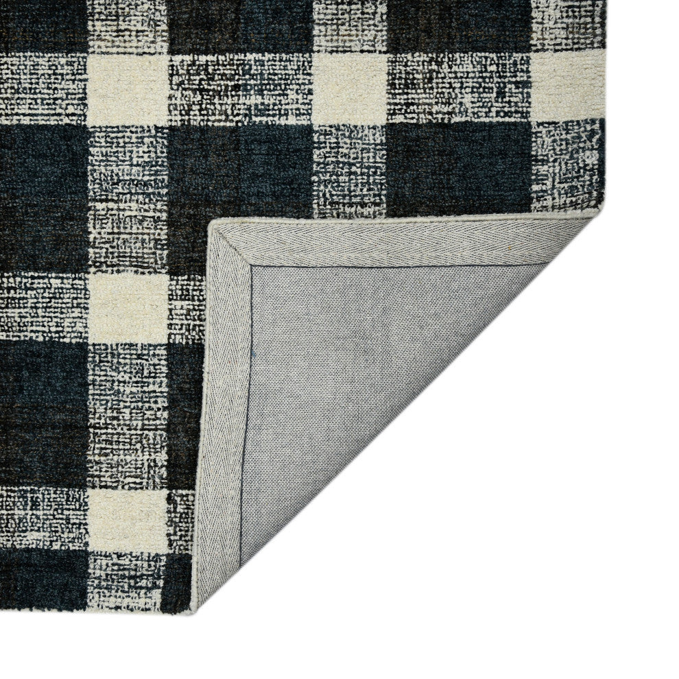 Tartan Cartwell Area Rug, Black, 8' x 10', Plaid