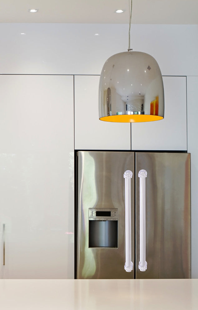 18" Refrigerator Pull, Polished Chrome