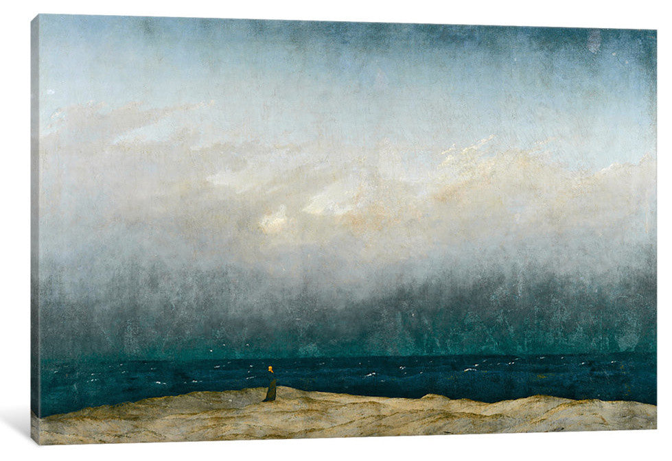 "Monk" by sea, 1809 " by Caspar David Friedrich, 18x12x1.5"