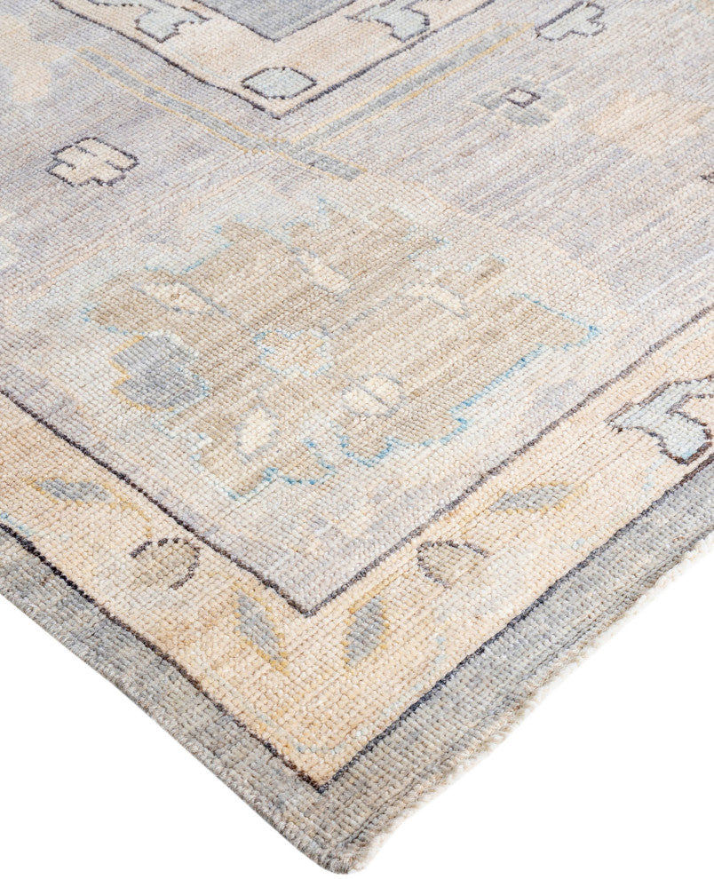 Oushak One-of-a-Kind Hand-Knotted Area Rug Light Gray, 10'0" x 14'0"