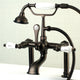 Aqua Vintage Deck Mount Clawfoot Tub Faucet, Oil Rubbed Bronze