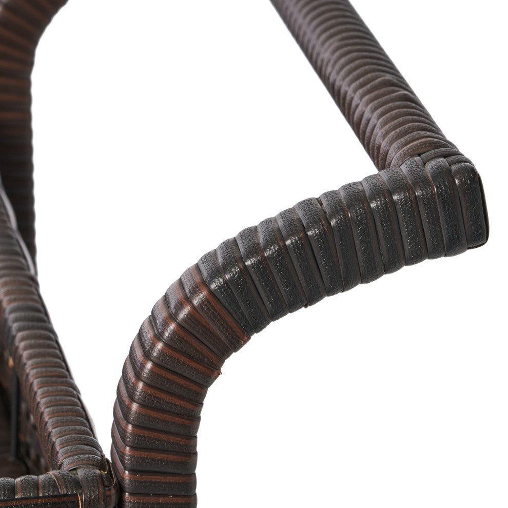 GDF Studio Baja Outdoor Wicker Bar Cart