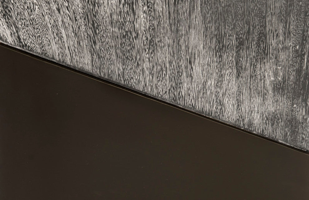 Geometry Side Table, Gray Stone, 14"