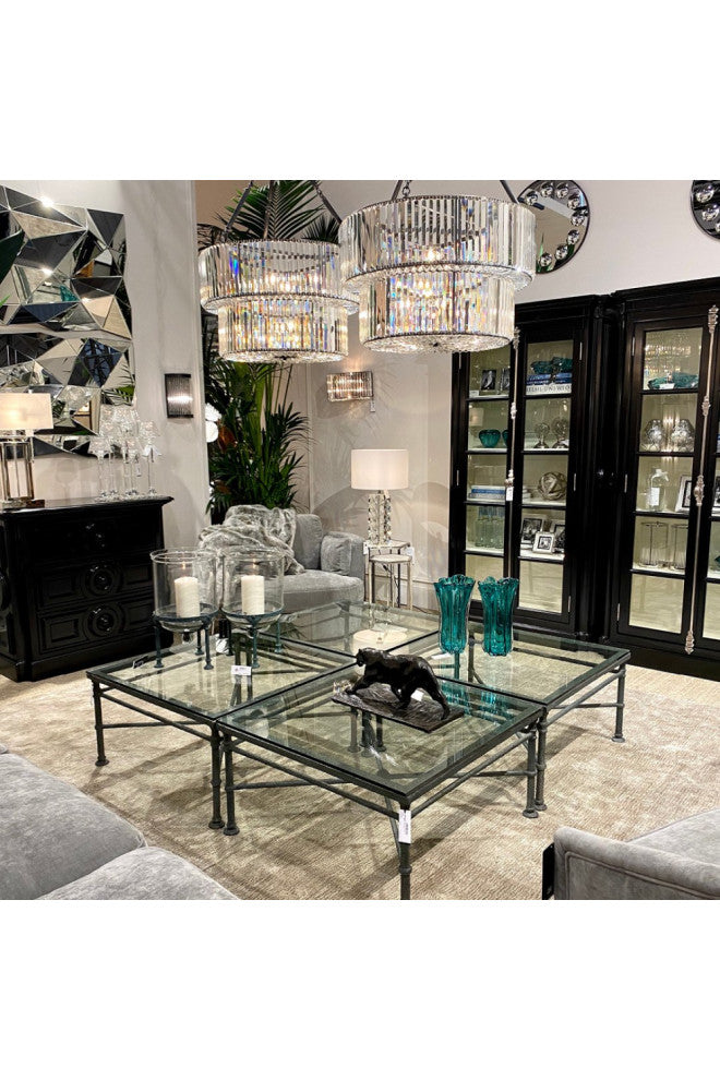 3D Triangle Faceted Wall Mirror | Eichholtz Boyton