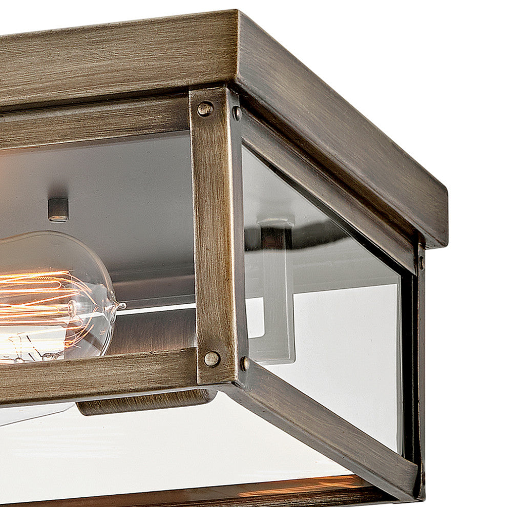 Hinkley Beckham Small Flush Mount, Burnished Bronze