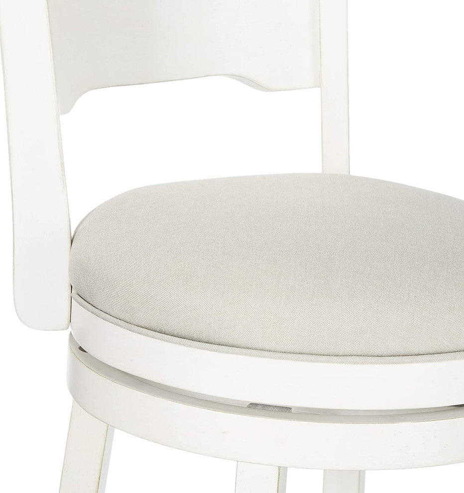 Swivel Counter Height Stool, Sea White, Sea White