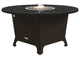 Fire Pit Table 55"D, Natural Gas, Black Pearl Granite Top, Bronze