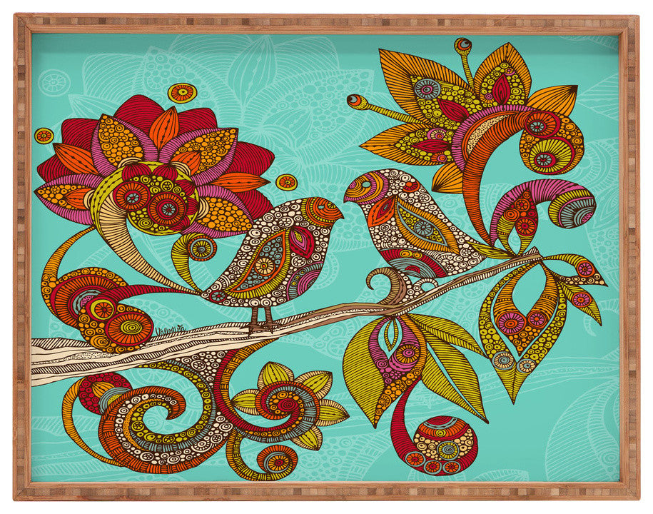 Valentina Ramos Hello Birds Rectangular Tray