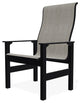Leeward Sling Outdoor Armchair, Smoke/Black