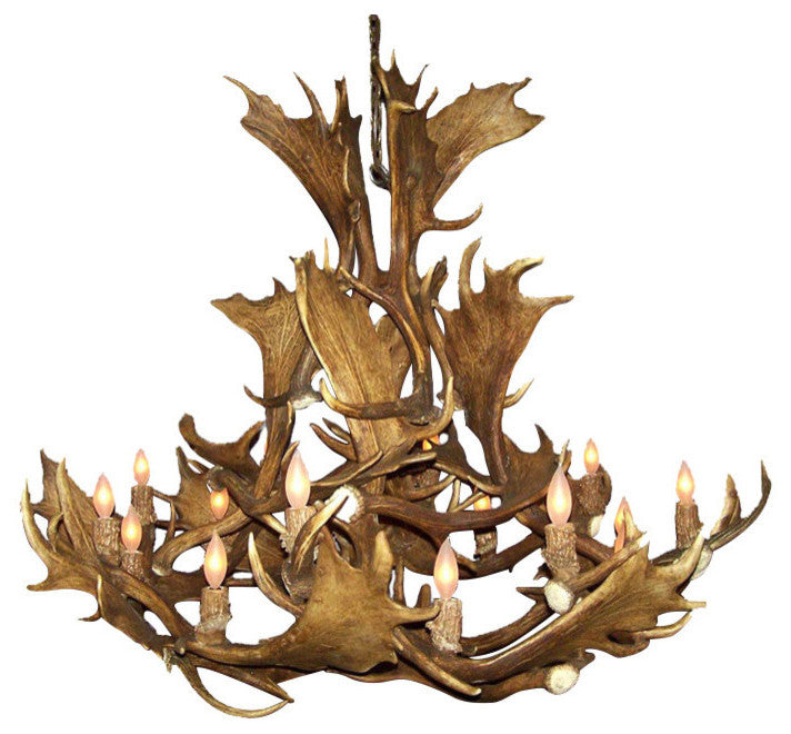Real Antler Fallow Deer Custom Chandelier Light