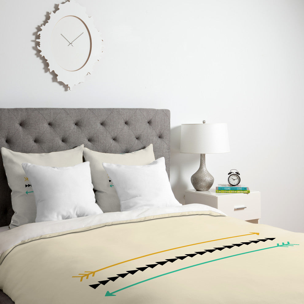 Deny Designs Allyson Johnson Minimal Arrows Duvet Cover - Lightweight