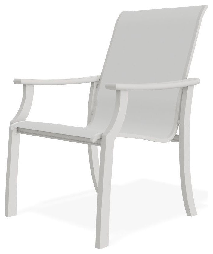 St. Catherine Sling Outdoor Armchair, White/Snow