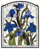 Meyda lighting 36074 20"W X 24"H Iris Stained Glass Window