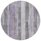 Machine Washable Indoor/Outdoor Chantille ACN1874 Violet 8' x 8' Round Rug